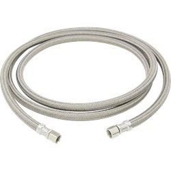 1/4 in. Compression x 1/4 in. Compression x 84 in. Braided Polymer Icemaker/Humidifier Connector ,B0-84IM P